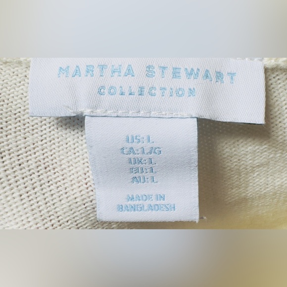 Martha Stewart Collection Ivory White Woman’s L Short Sleeve Top‎ - Picture 5 of 6